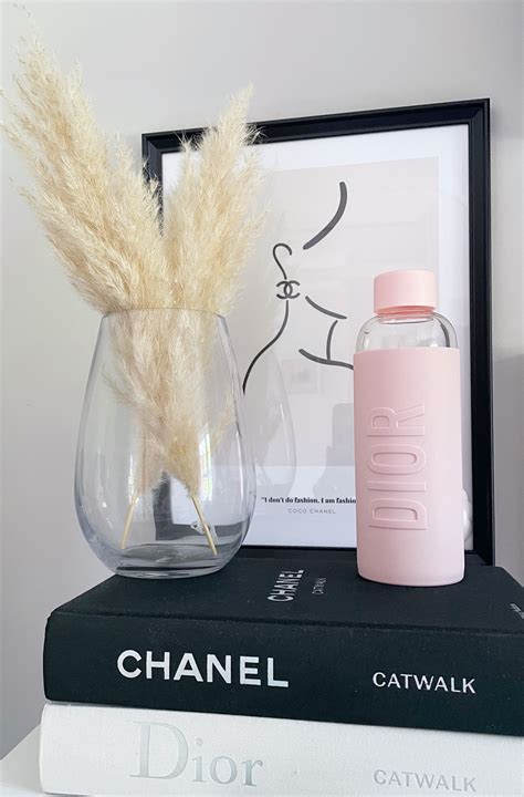 Dior pink water bottle